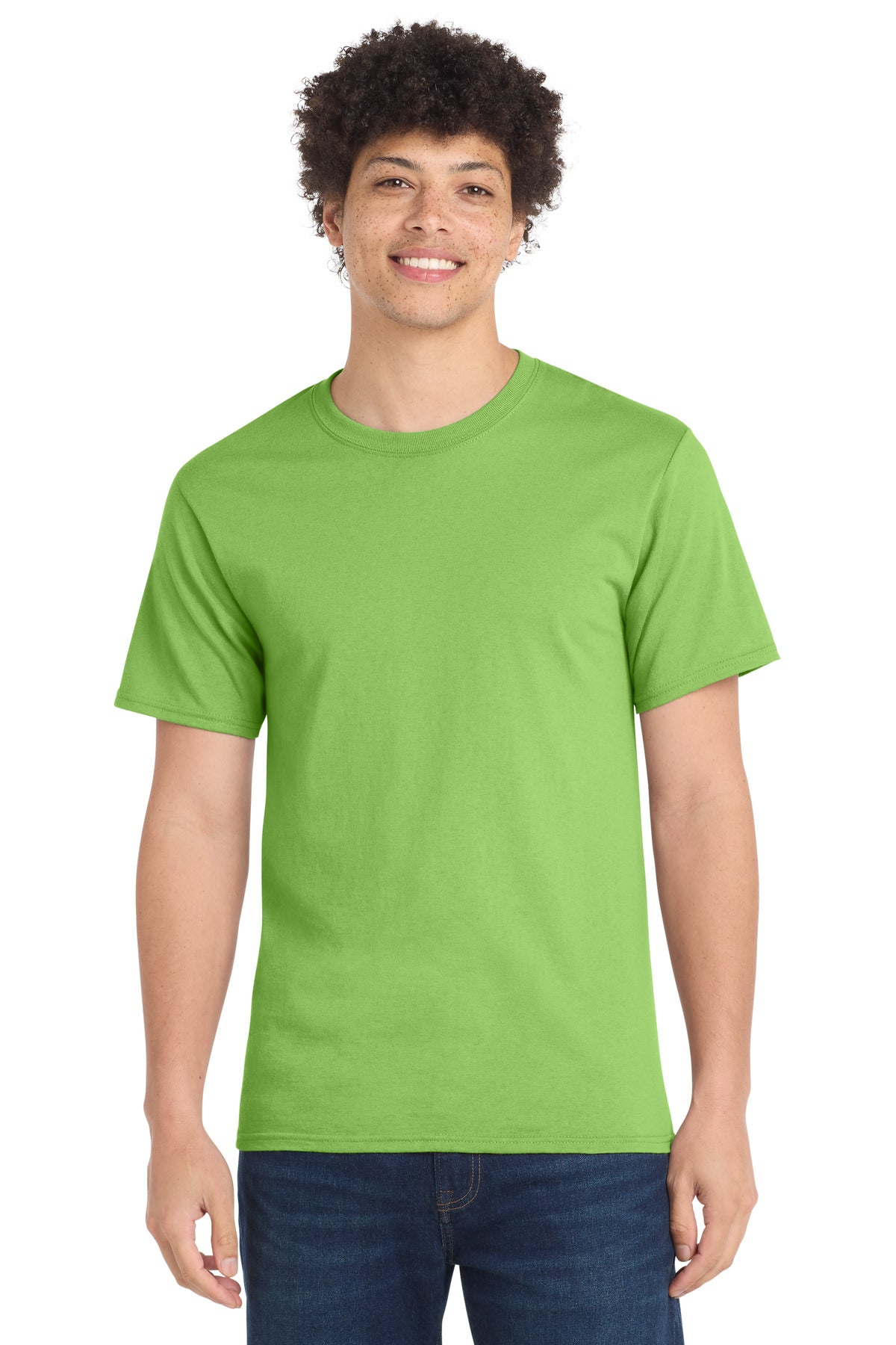 Port & Co Essential Tee. PC61 in Lime