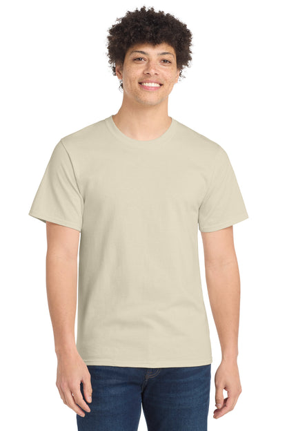 Port & Co Essential Tee. PC61 in Natural
