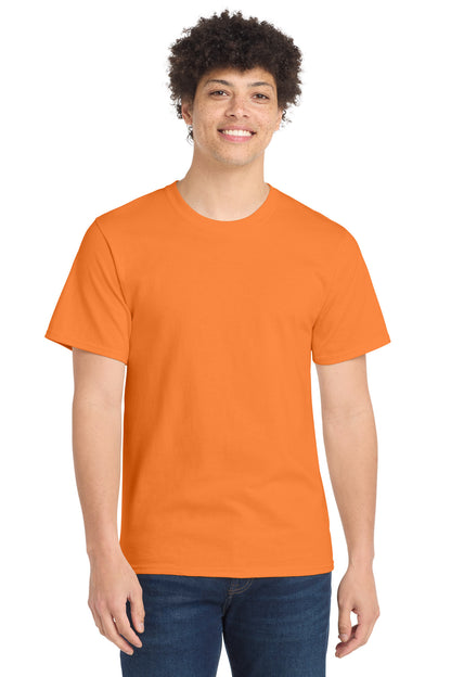 Port & Co Essential Tee. PC61 in Orange Sherbet