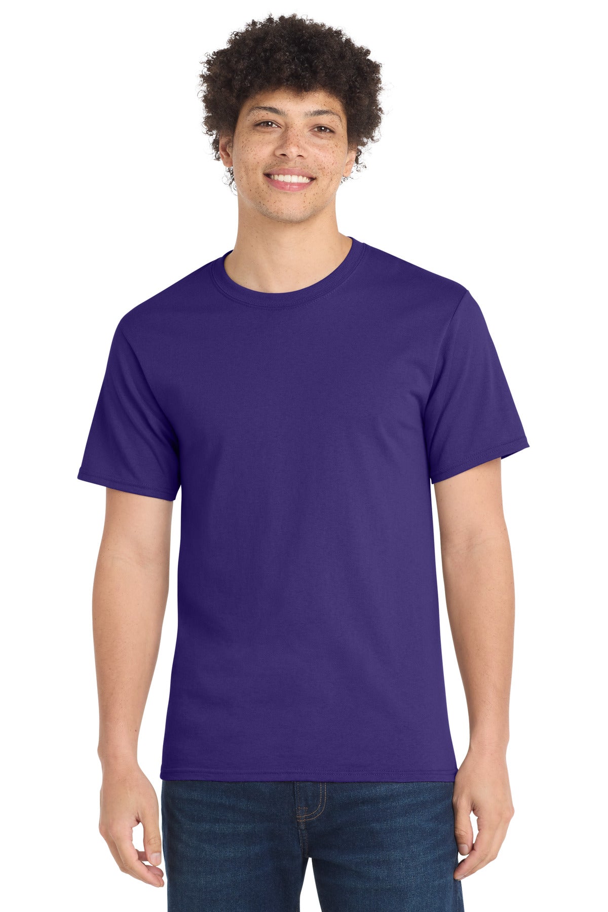 Port & Co Essential Tee. PC61 in Purple