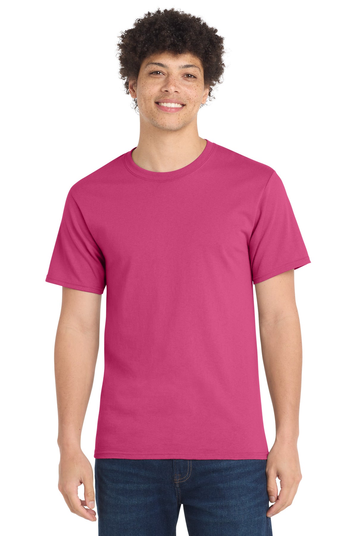 Port & Co Essential Tee. PC61 in Sangria