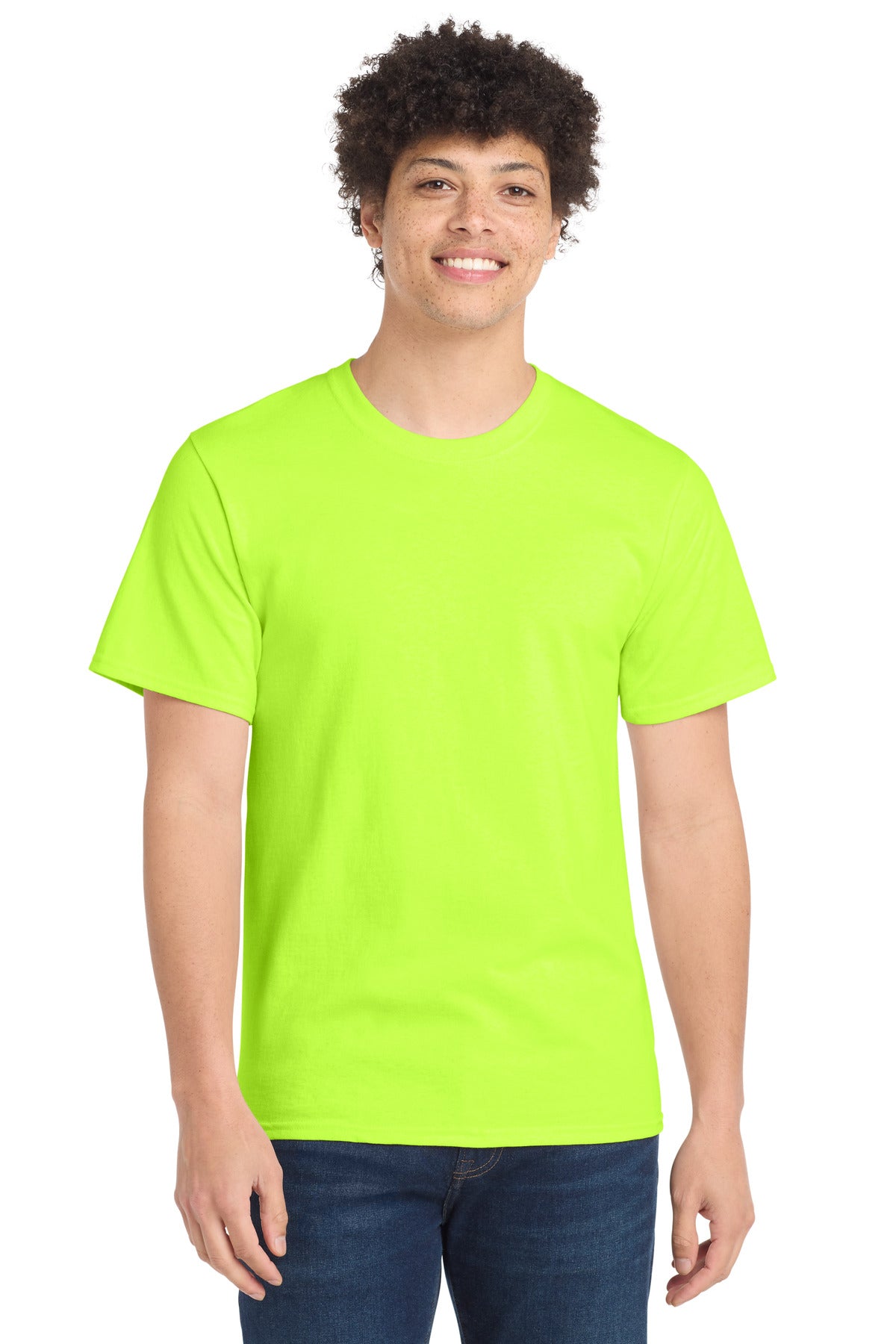 Port & Co Essential Tee. PC61 in S. Green