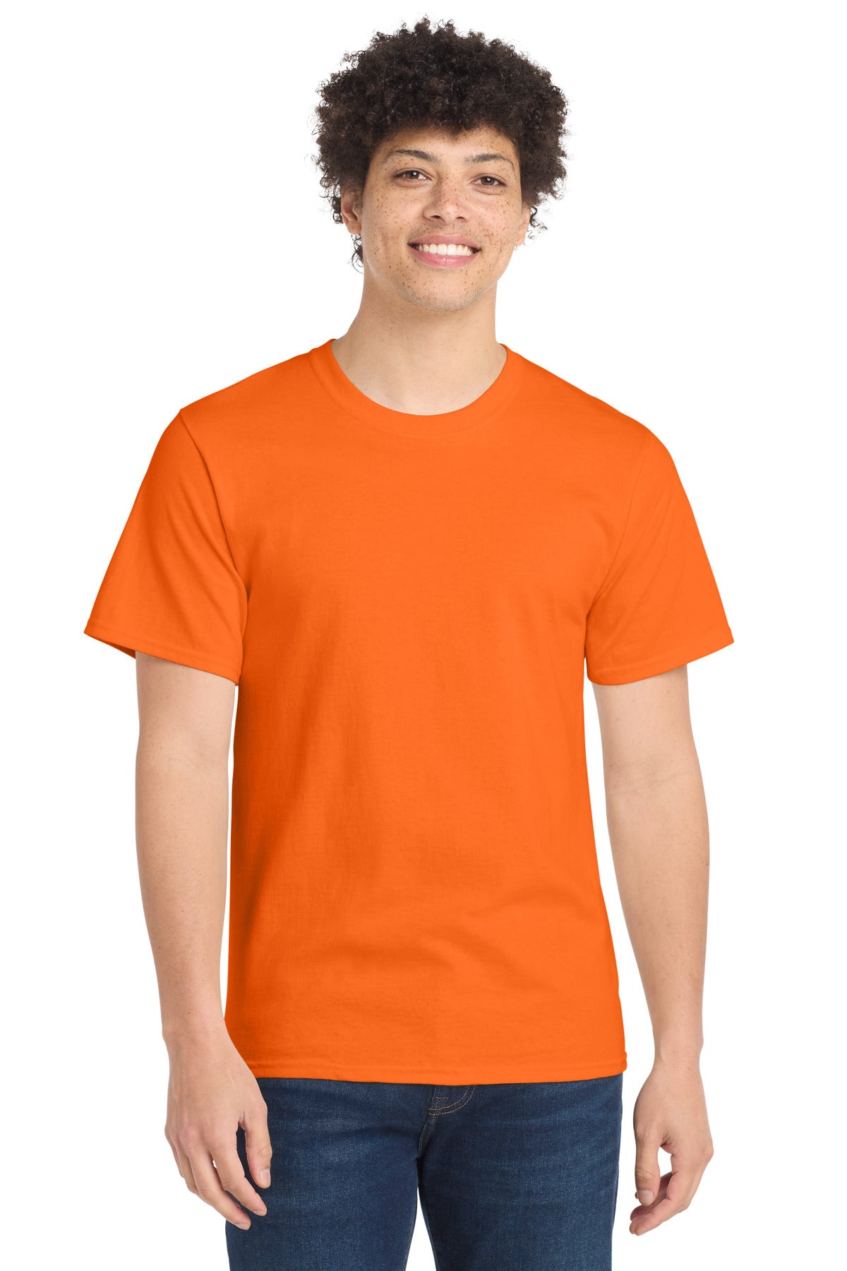 Port & Co Essential Tee. PC61 in S. Orange