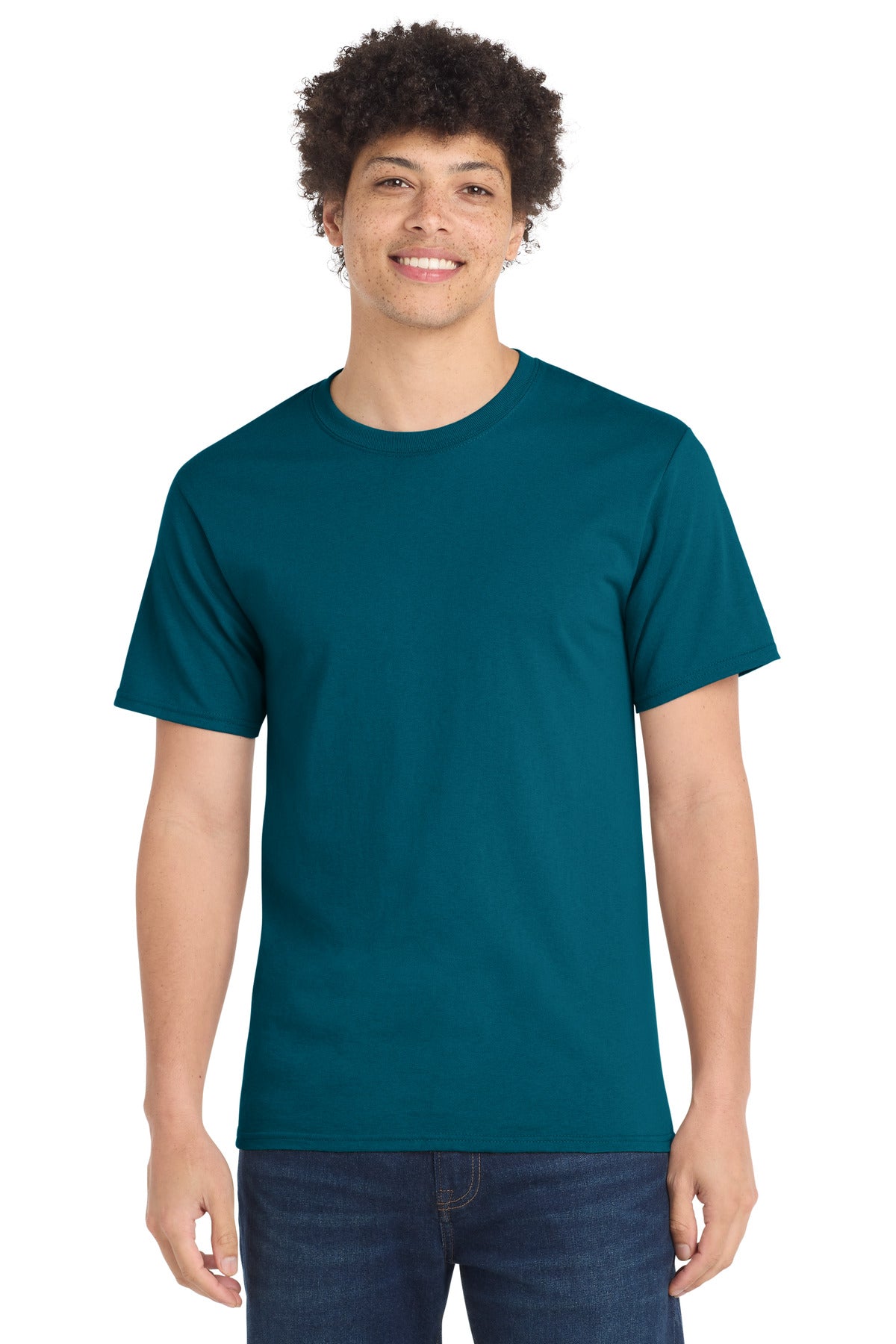Port & Co Essential Tee. PC61 in Teal