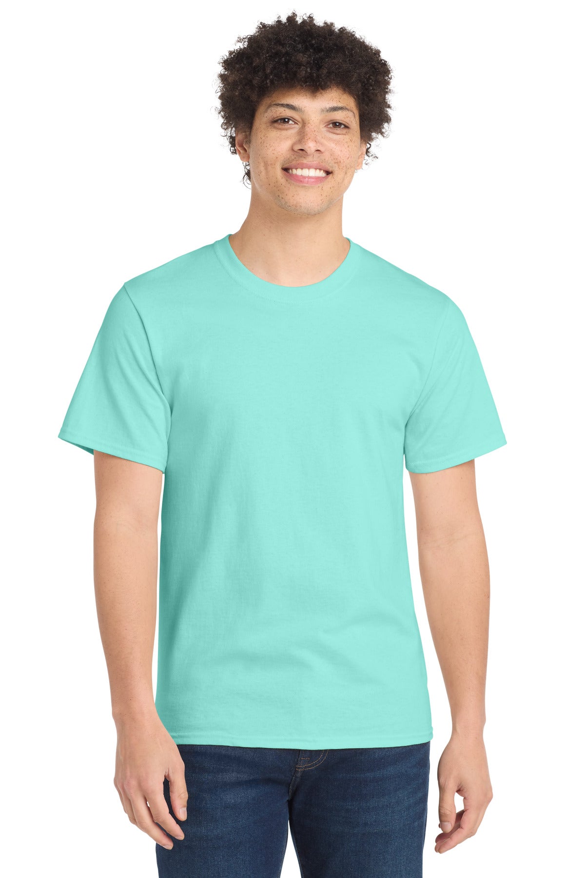 Port & Co Essential Tee. PC61 in True Celadon