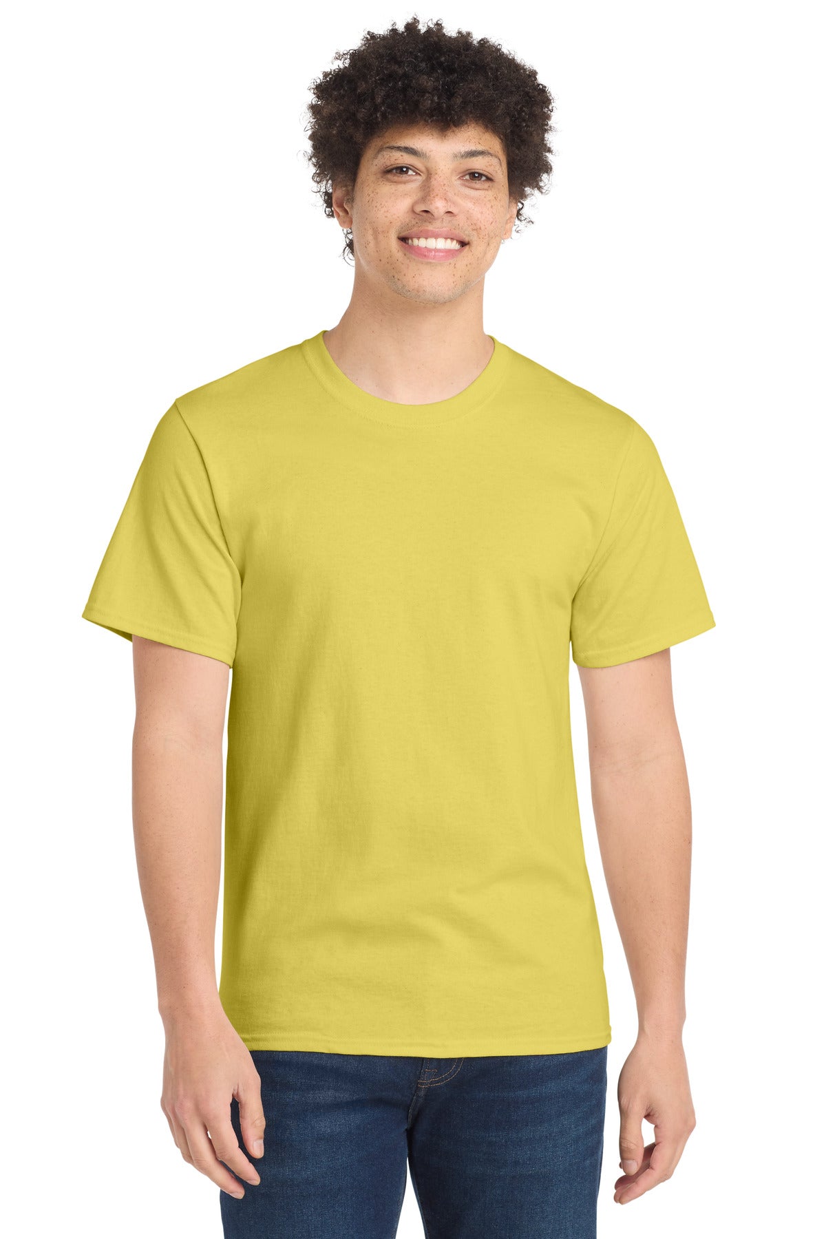 Port & Co Essential Tee. PC61 in Yellow