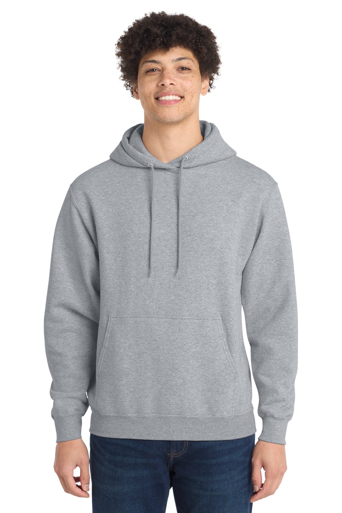 Port & Co Tall Core Fleece Pullover Hooded Sweatshirt PC78HT in Athletic Heather