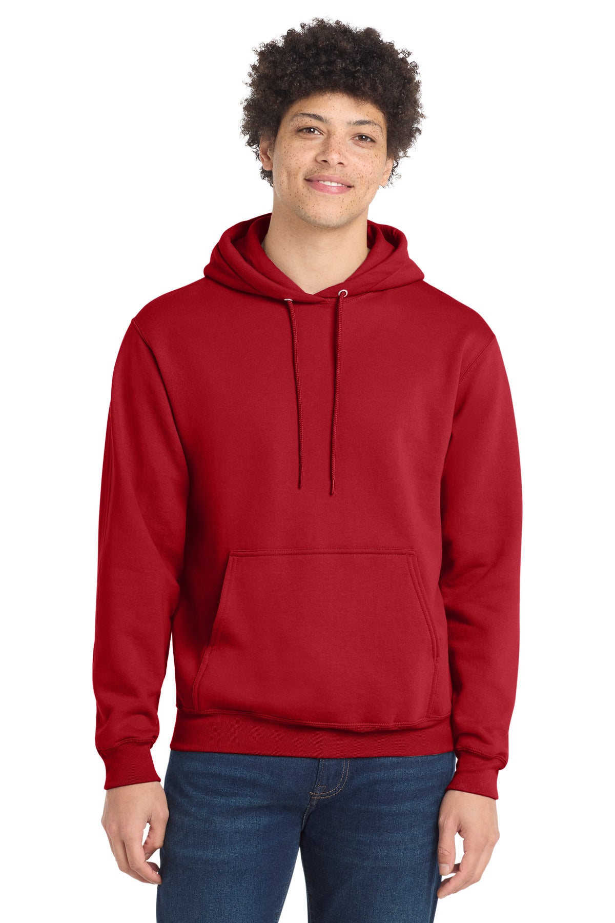 Port & Co Tall Core Fleece Pullover Hooded Sweatshirt PC78HT in Red