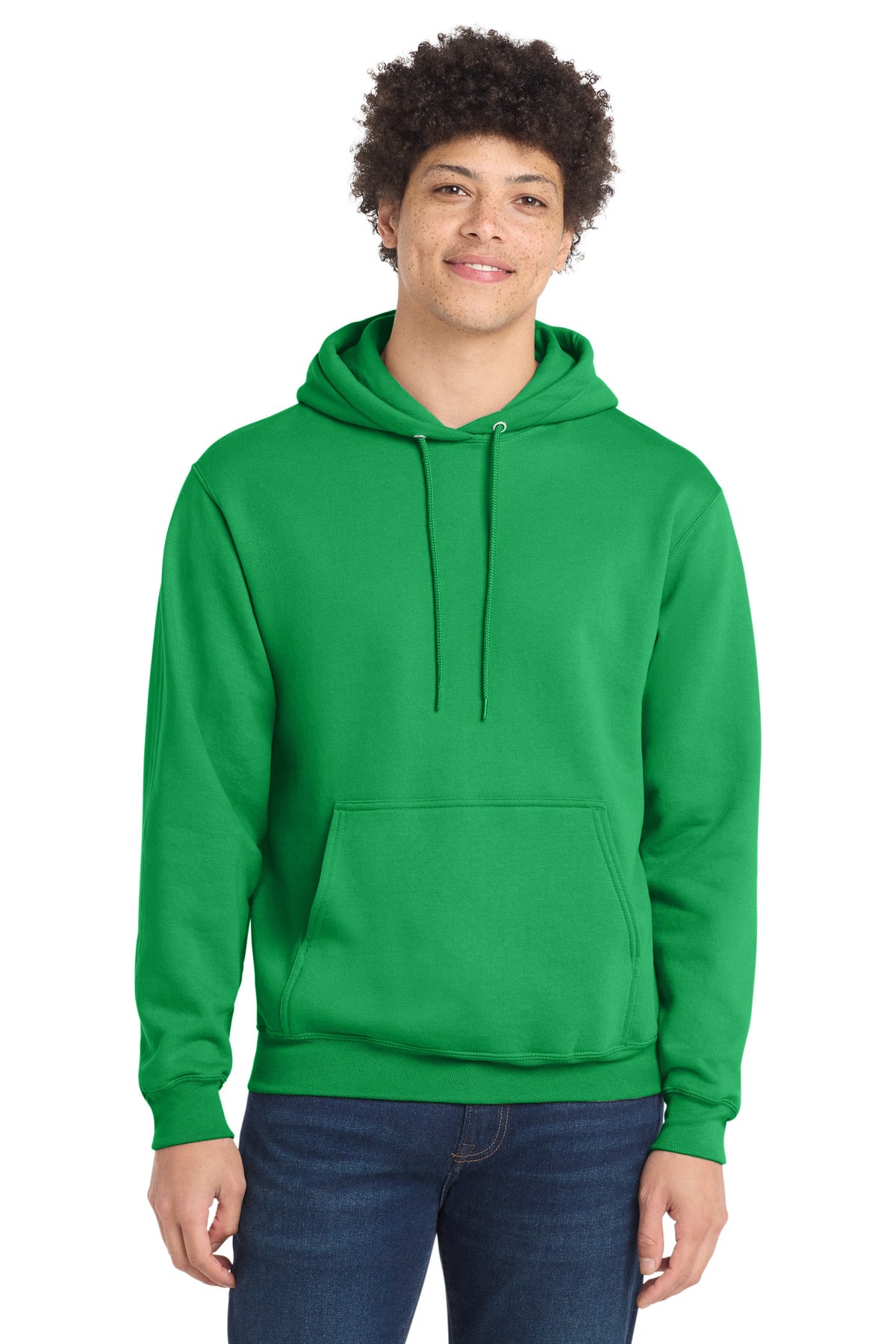 Port & Co Core Fleece Pullover Hooded Sweatshirt. PC78H in Clover Green