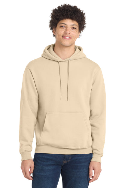 Port & Co Core Fleece Pullover Hooded Sweatshirt. PC78H in Creme