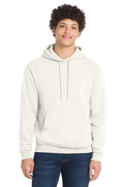 Port & Co Core Fleece Pullover Hooded Sweatshirt. PC78H in Ivory