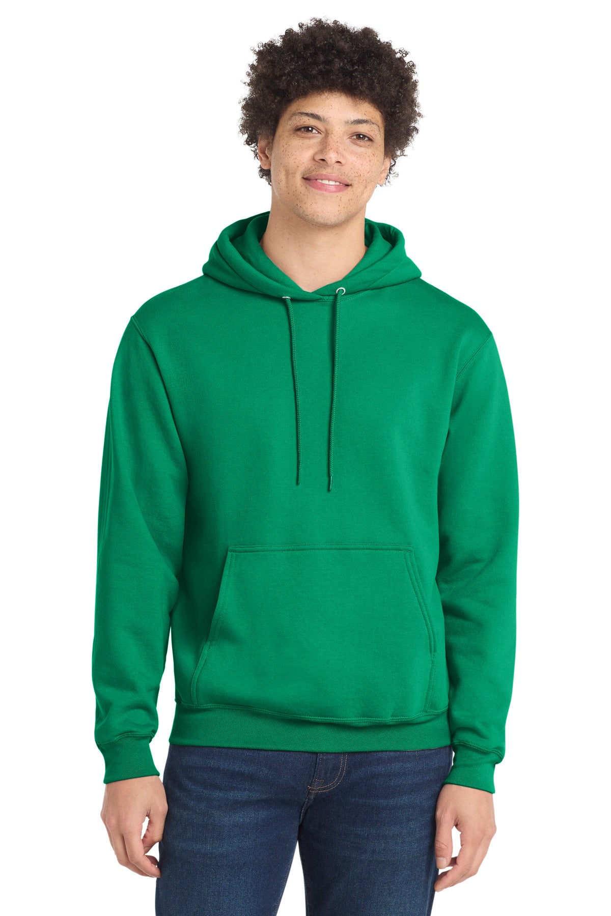 Port & Co Core Fleece Pullover Hooded Sweatshirt. PC78H in Kelly