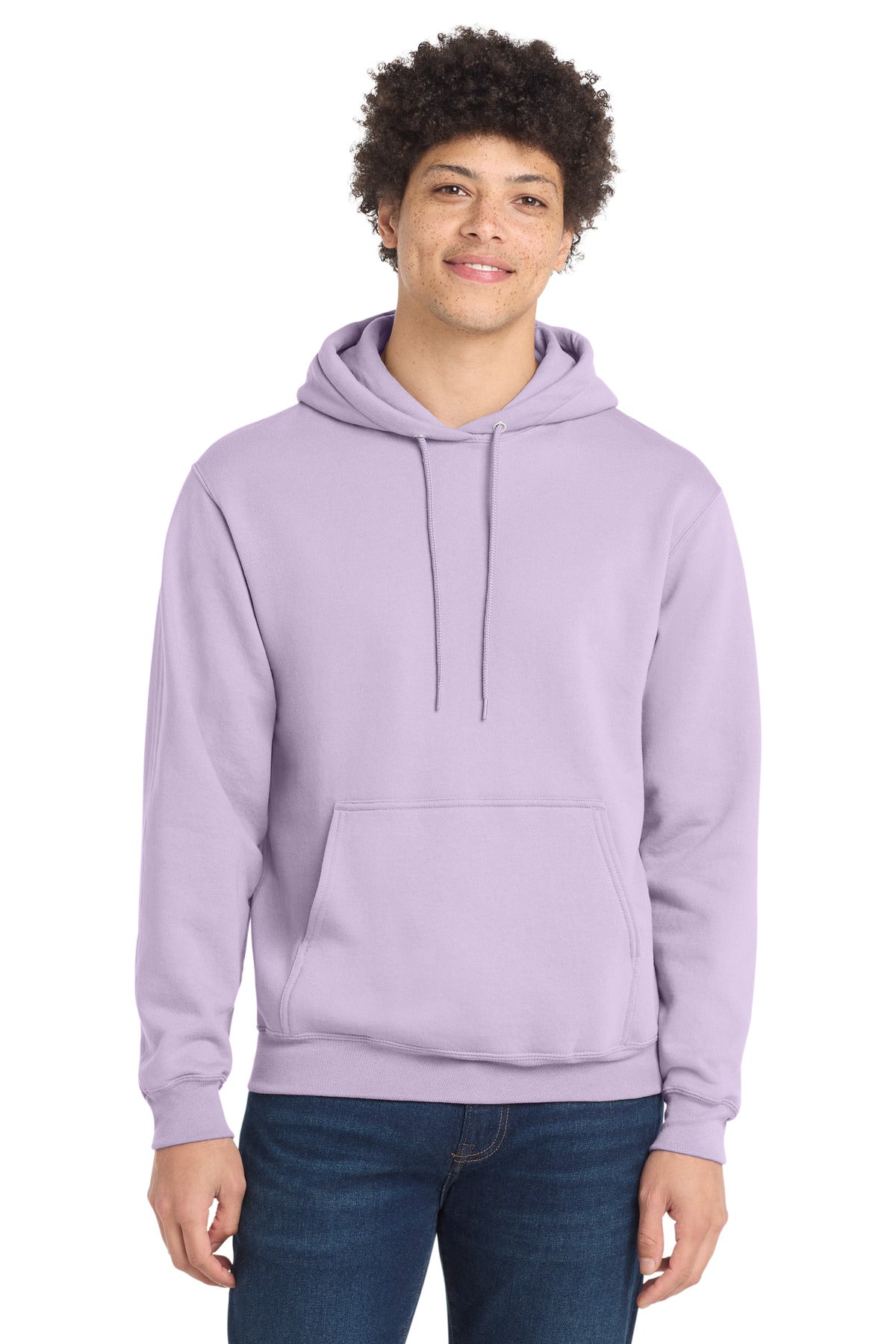 Port & Co Core Fleece Pullover Hooded Sweatshirt. PC78H in Lavender