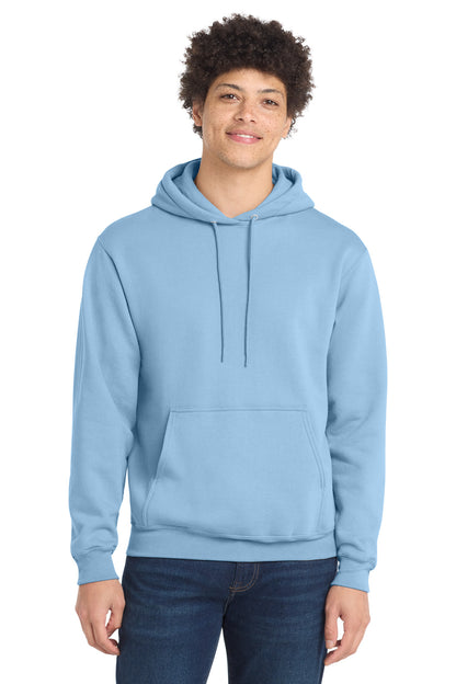 Port & Co Core Fleece Pullover Hooded Sweatshirt. PC78H in Light Blue