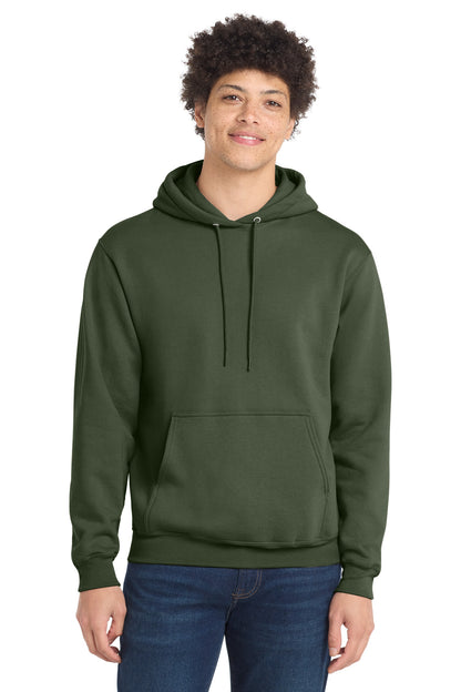 Port & Co Core Fleece Pullover Hooded Sweatshirt. PC78H in Olive