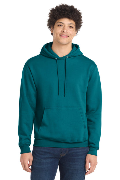 Port & Co Core Fleece Pullover Hooded Sweatshirt. PC78H in Teal