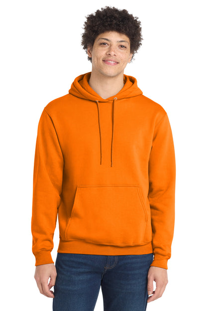 Port & Co Core Fleece Pullover Hooded Sweatshirt. PC78H in Tennessee Orange
