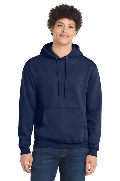 Port & Co Core Fleece Pullover Hooded Sweatshirt. PC78H in True Navy