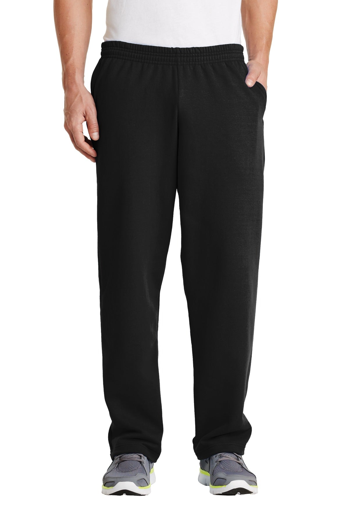Port & Co Core Fleece Sweatpant with Pockets. PC78P in Jet Black