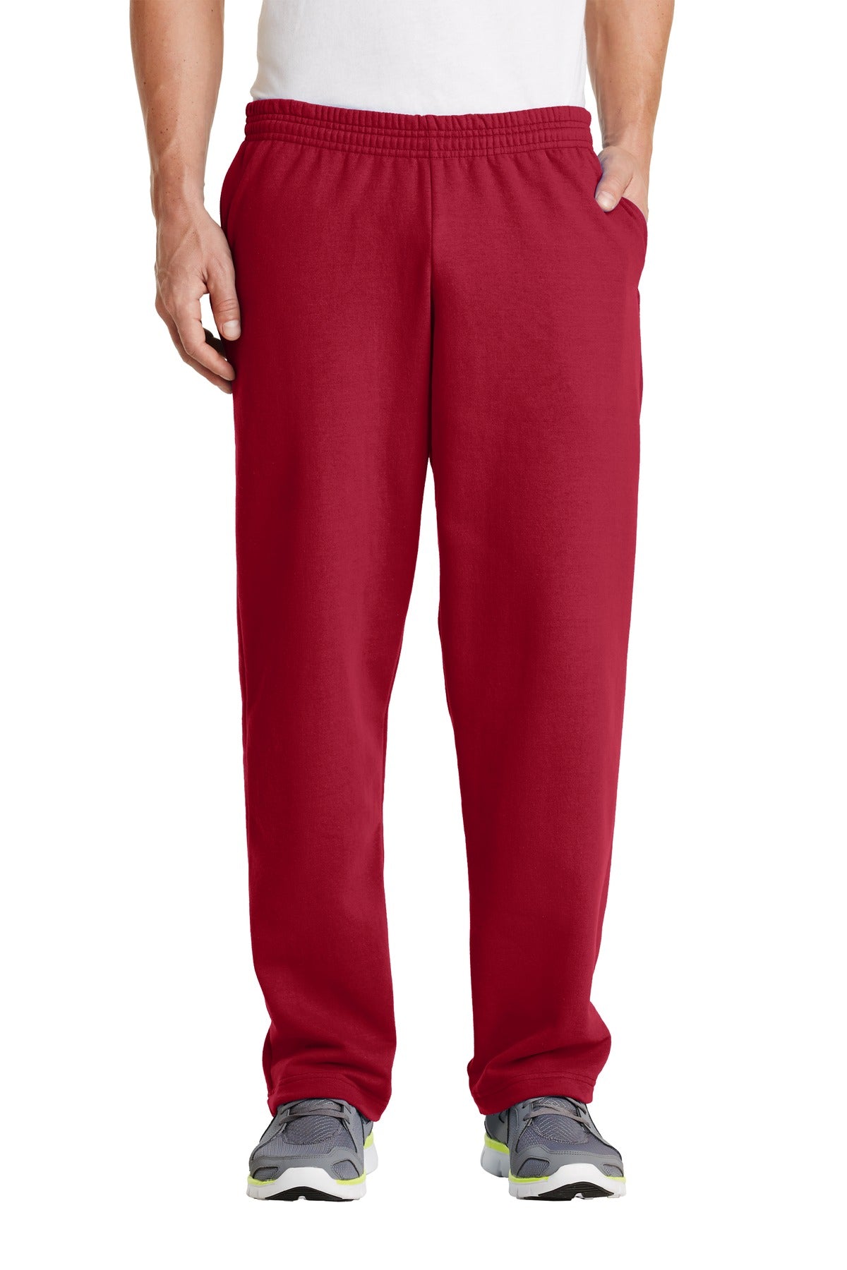 Port & Co Core Fleece Sweatpant with Pockets. PC78P in Red