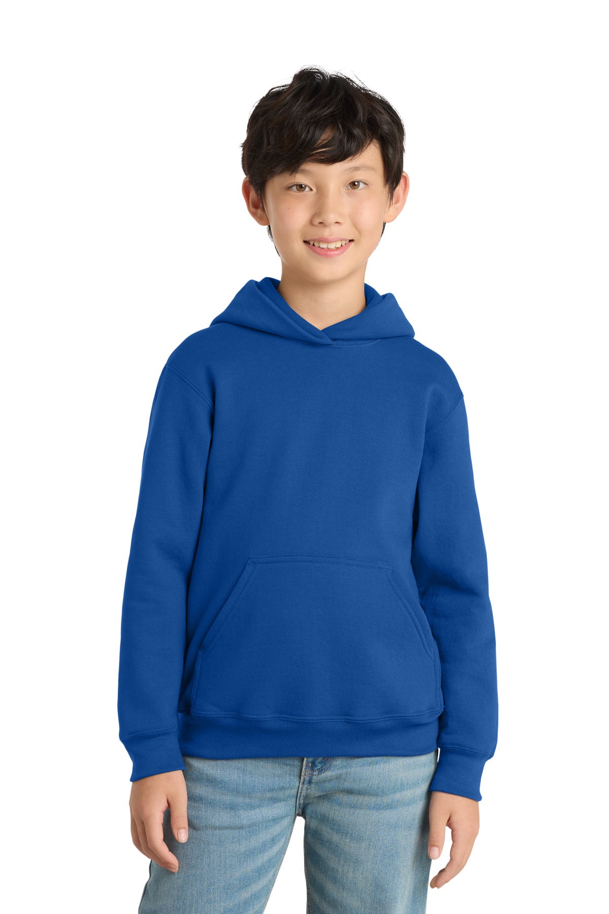 Port & Co Youth Core Fleece Pullover Hooded Sweatshirt PC78YH in Royal