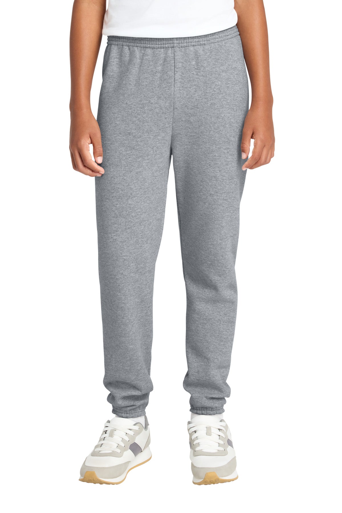 Port & Co Youth Core Fleece Sweatpant PC78YP in Athletic Heather