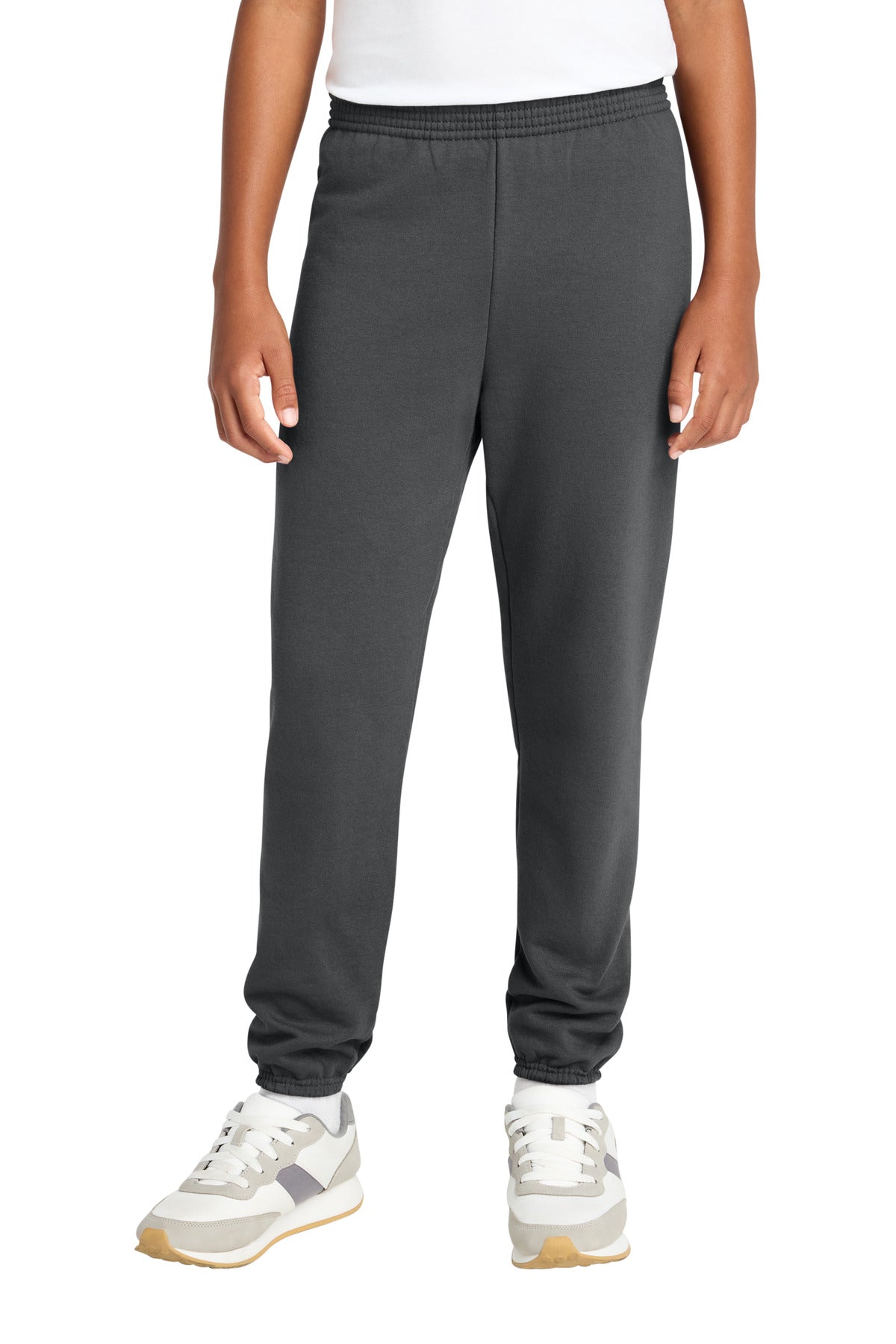 Port & Co Youth Core Fleece Sweatpant PC78YP in Charcoal