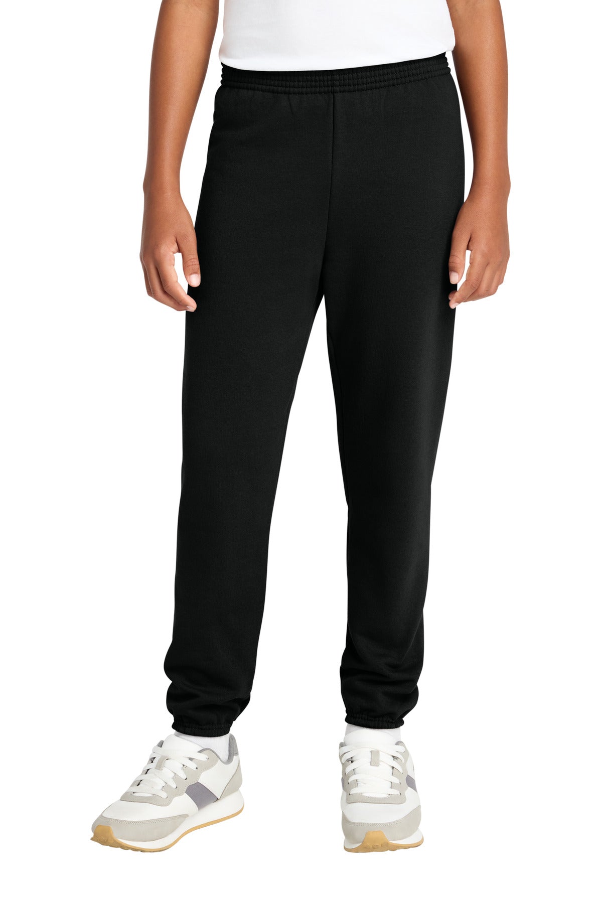 Port & Co Youth Core Fleece Sweatpant PC78YP in Jet Black