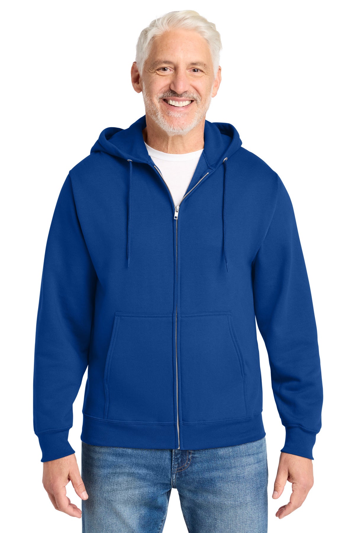 Port & Co Core Fleece Full-Zip Hooded Sweatshirt. PC78ZH in True Royal