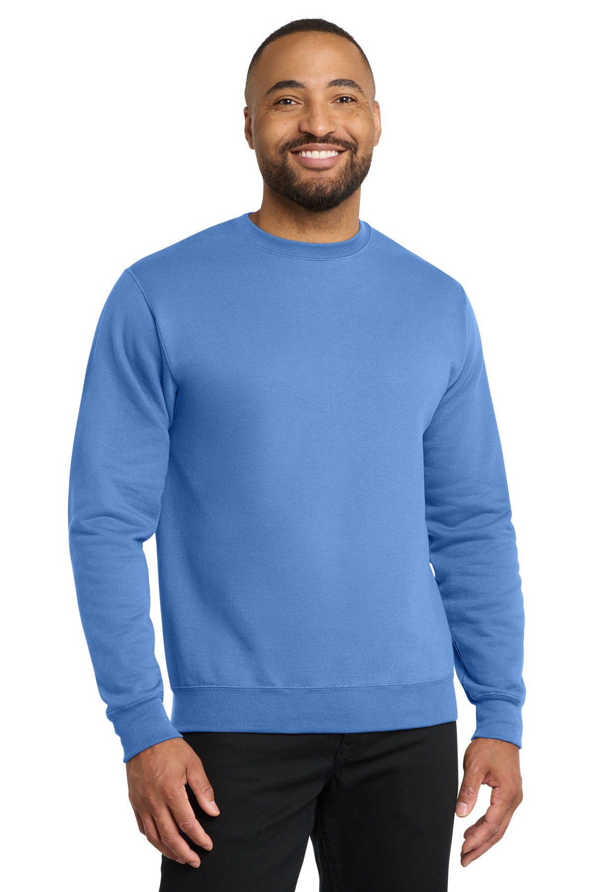 Port & Co Core Fleece Crewneck Sweatshirt. PC78 in Carolina Blue