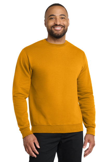 Port & Co Core Fleece Crewneck Sweatshirt. PC78 in Gold