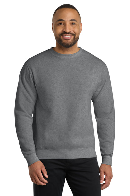 Port & Co Core Fleece Crewneck Sweatshirt. PC78 in Graphite Heather