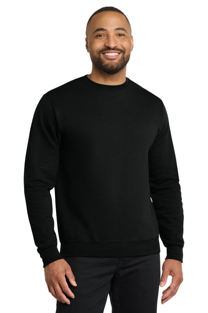 Port & Co Core Fleece Crewneck Sweatshirt. PC78 in Jet Black