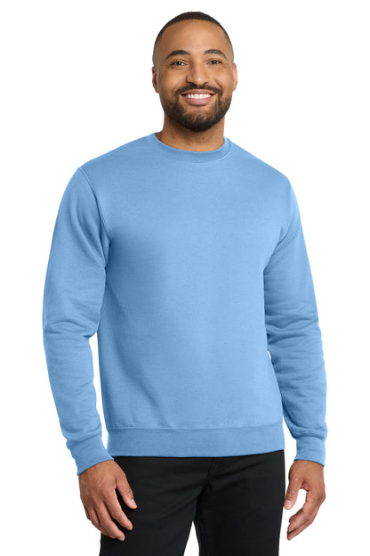 Port & Co Core Fleece Crewneck Sweatshirt. PC78 in Light Blue