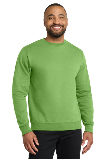 Port & Co Core Fleece Crewneck Sweatshirt. PC78 in Lime