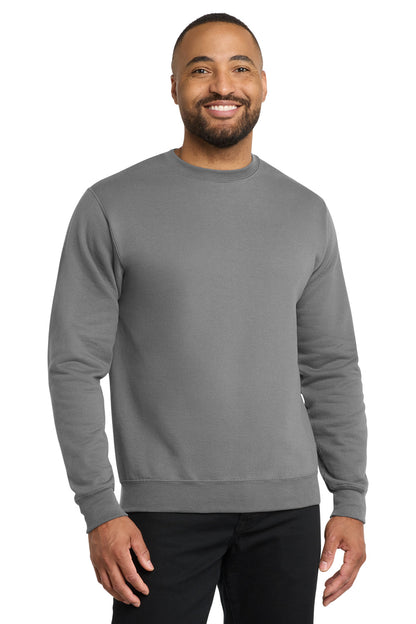 Port & Co Core Fleece Crewneck Sweatshirt. PC78 in Medium Grey