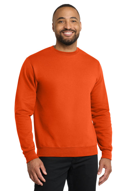 Port & Co Core Fleece Crewneck Sweatshirt. PC78 in Orange
