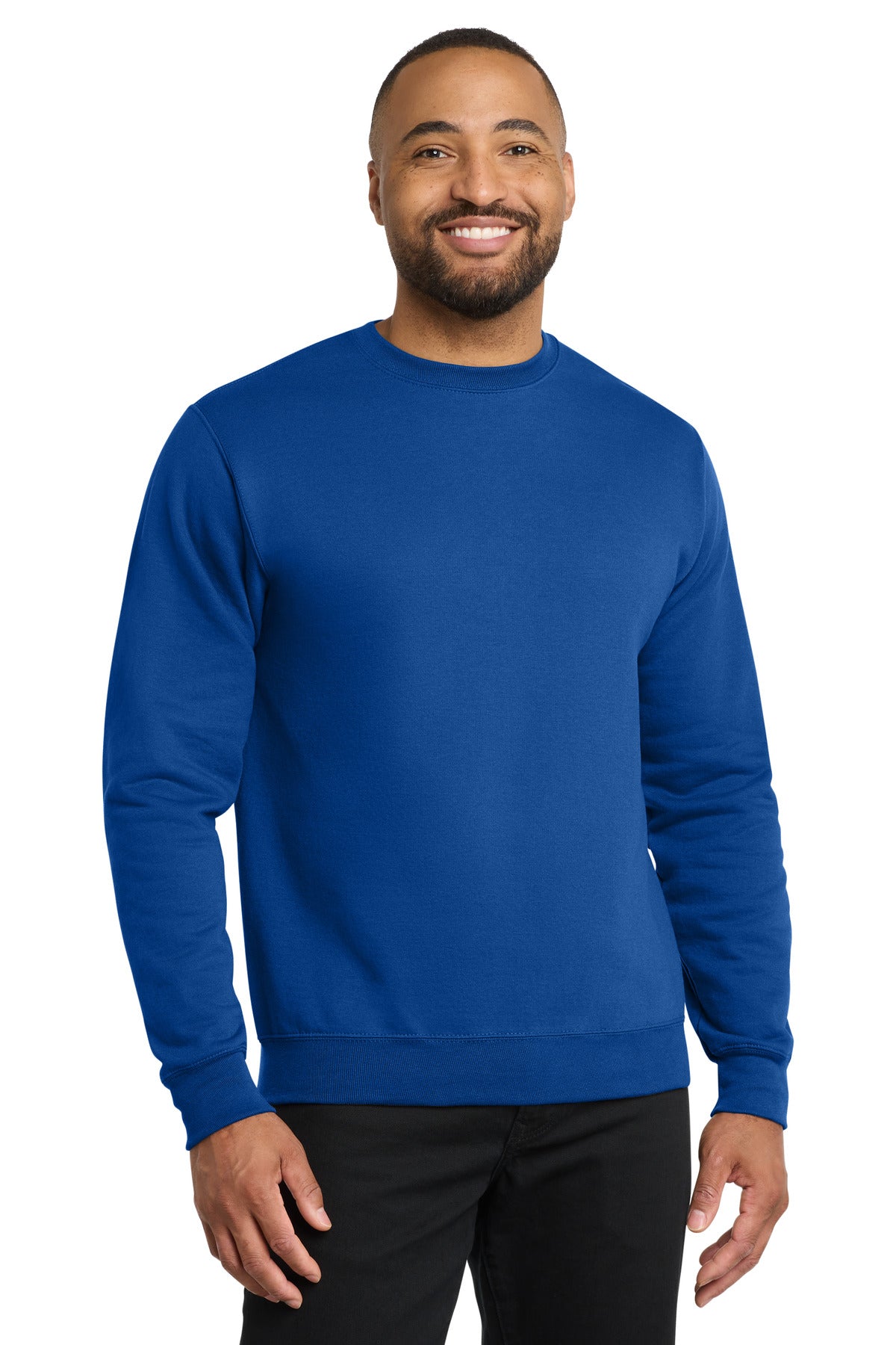 Port & Co Core Fleece Crewneck Sweatshirt. PC78 in Royal