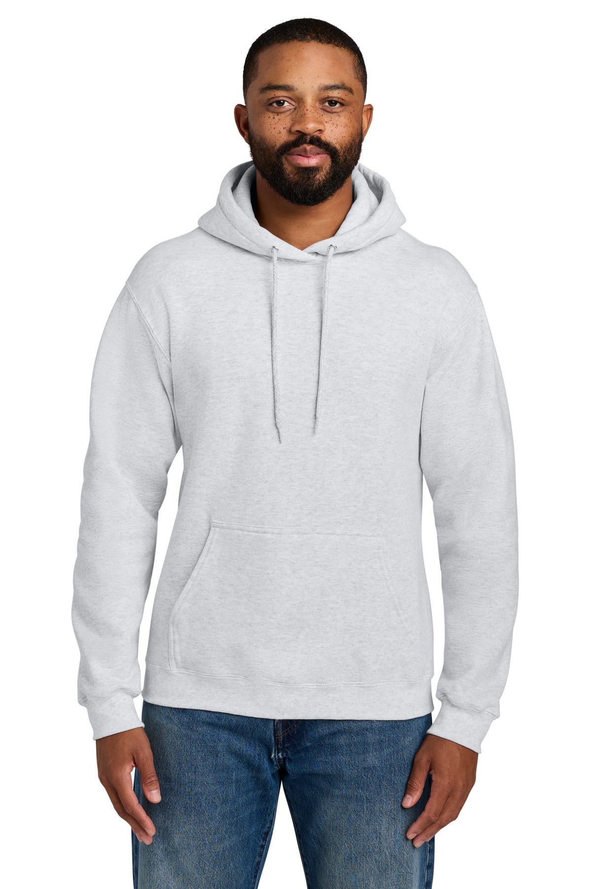 Port & Co Tall Essential Fleece Pullover Hooded Sweatshirt. PC90HT in Ash