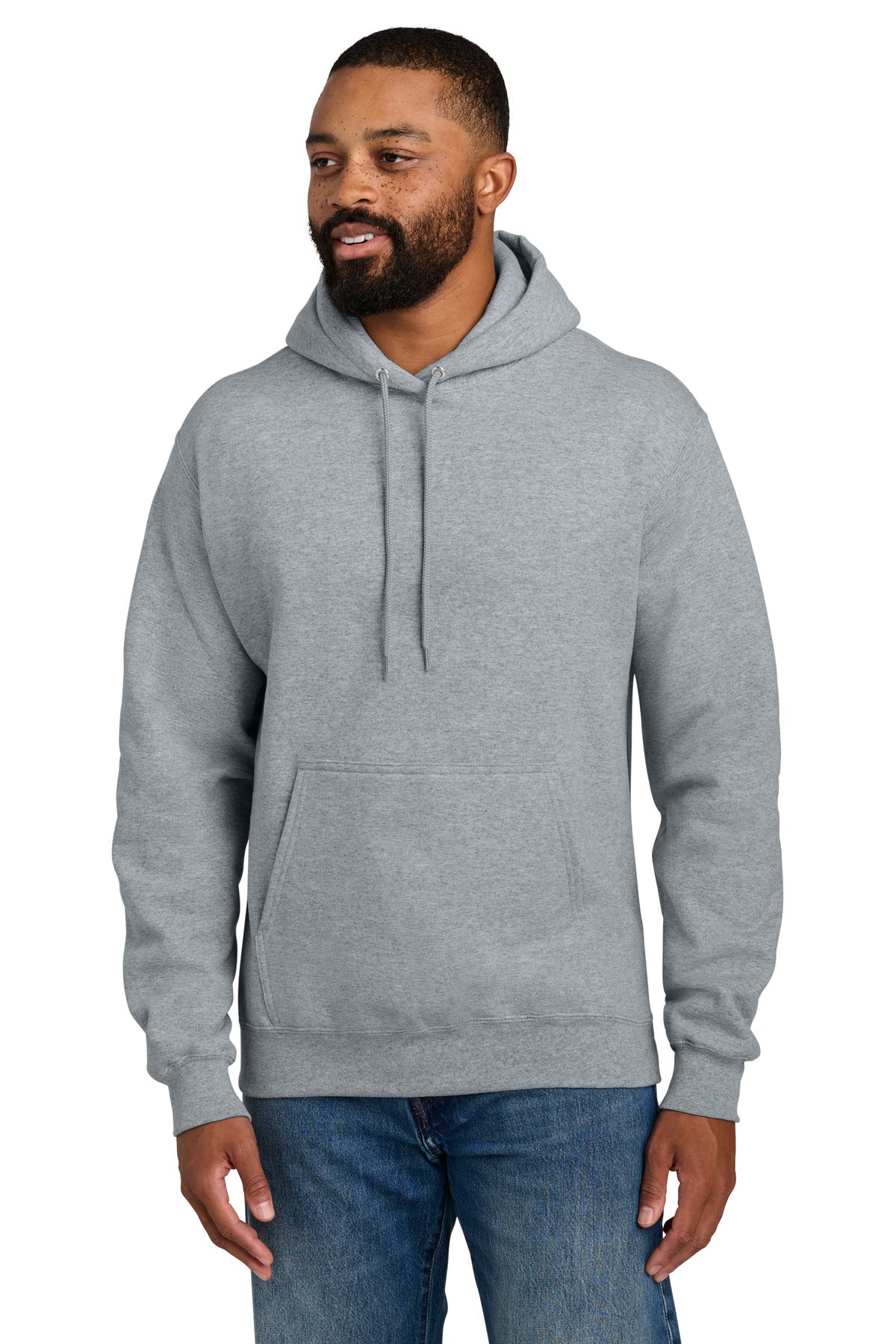 Port & Co Tall Essential Fleece Pullover Hooded Sweatshirt. PC90HT in Athletic Heather
