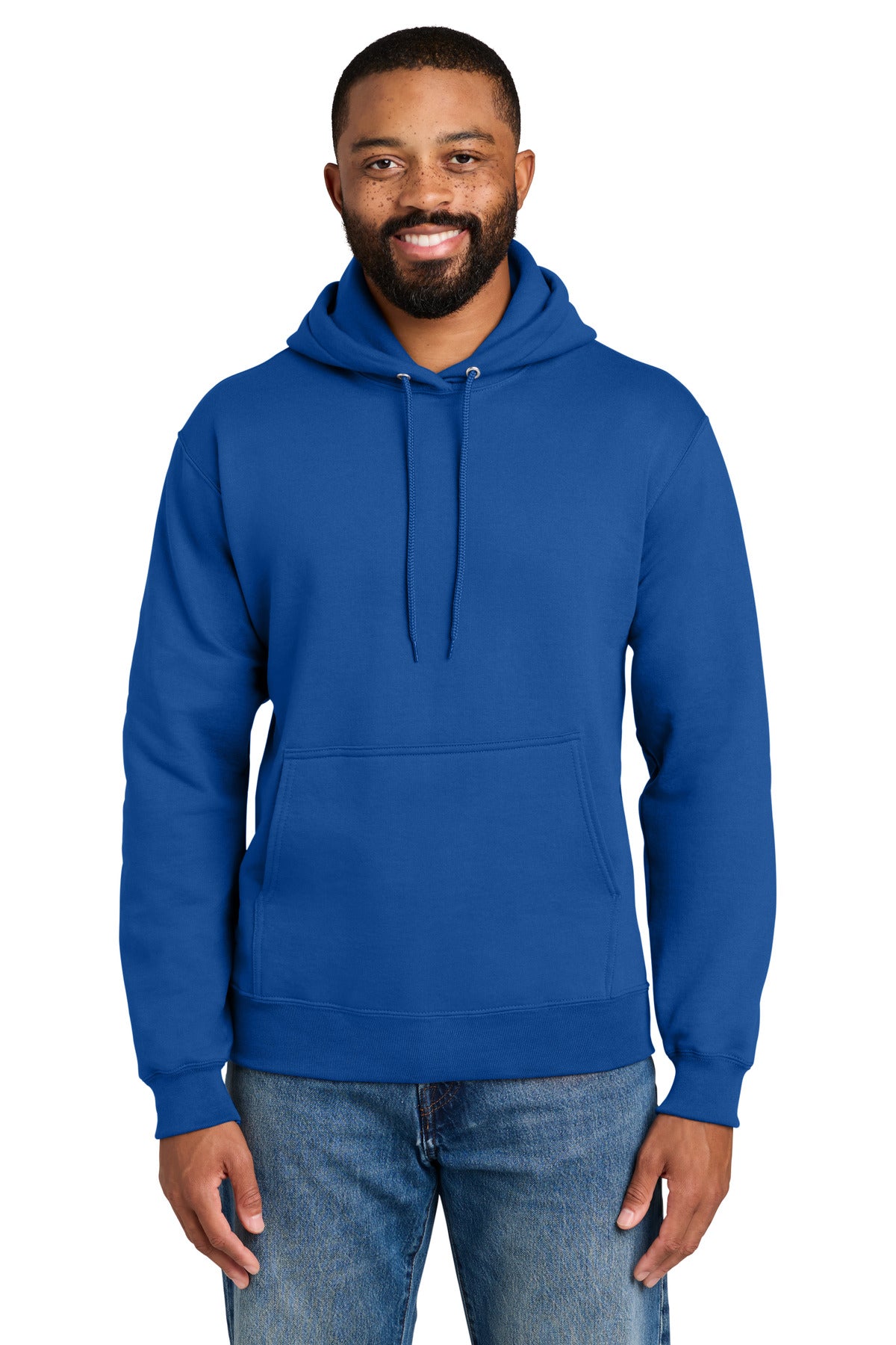 Port & Co Essential Fleece Pullover Hooded Sweatshirt.  PC90H in Royal