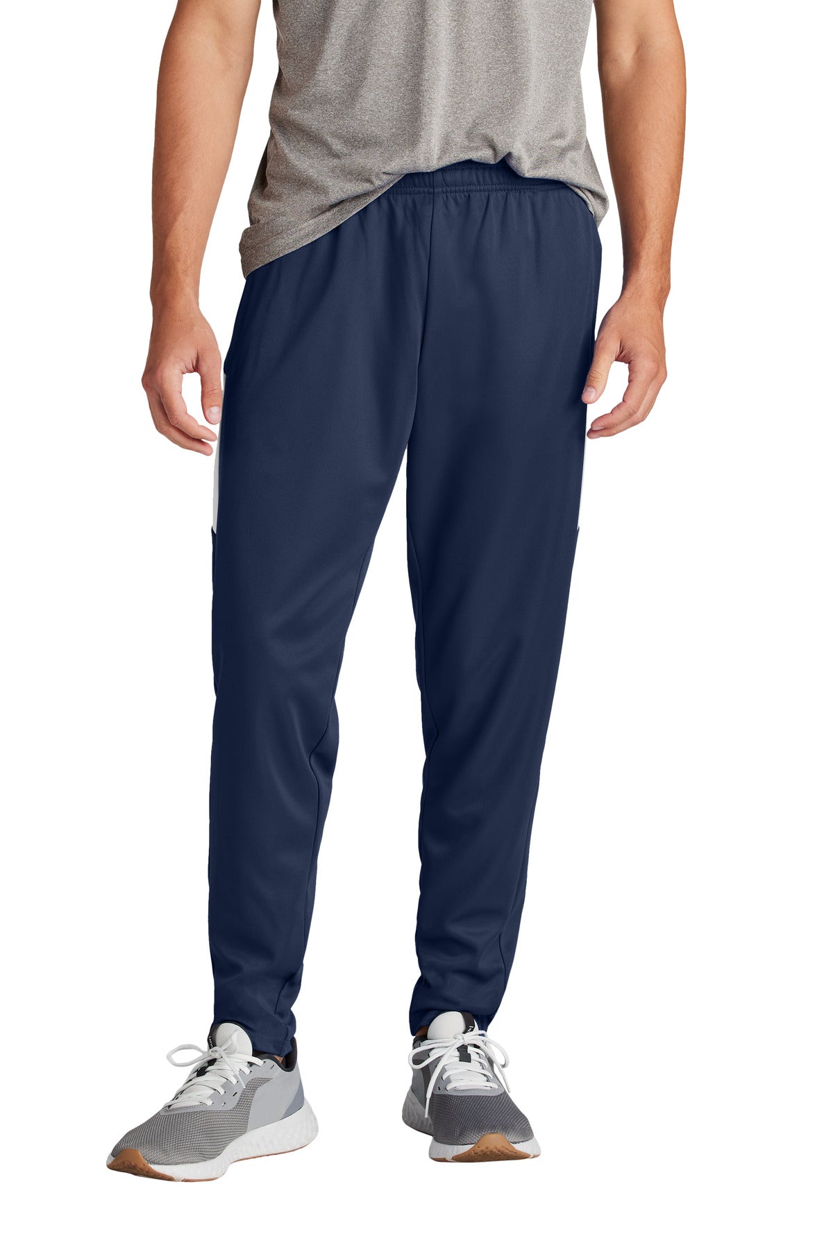 Sport-Tek Travel Pant PST800 in True Navy/ White