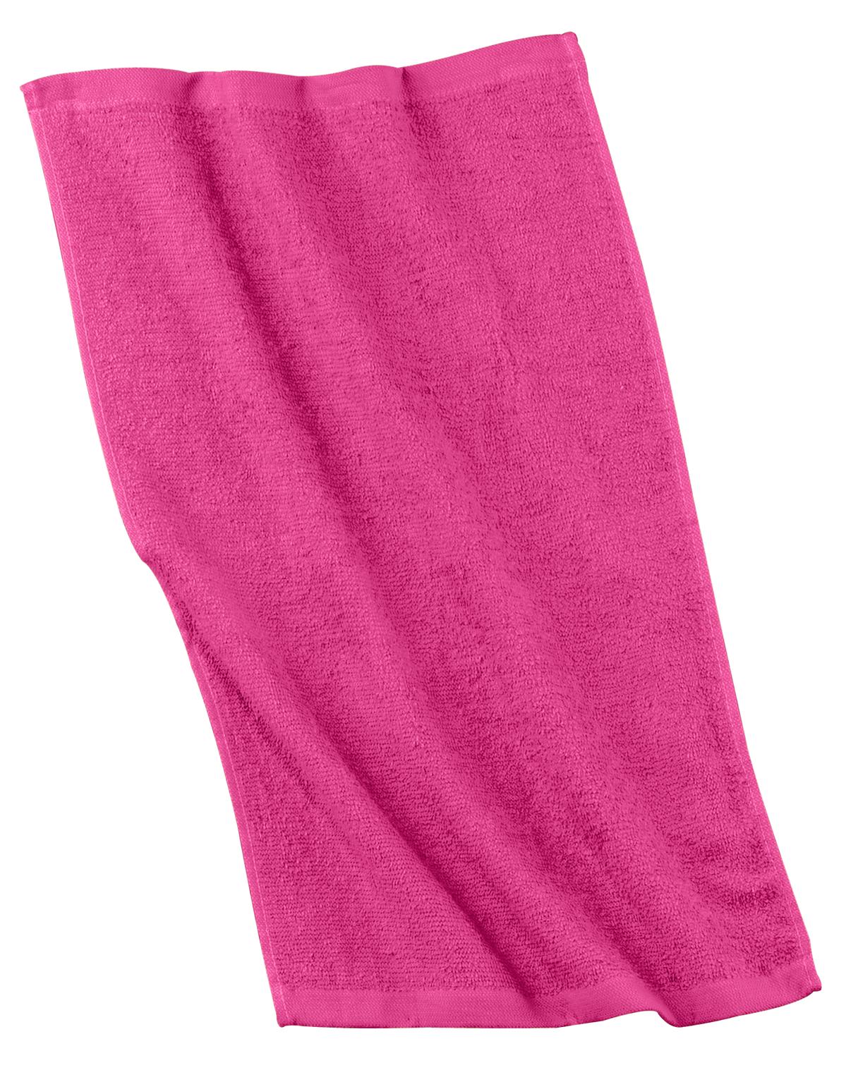 Port Authority - Rally Towel.  PT38 in Pop Raspberry