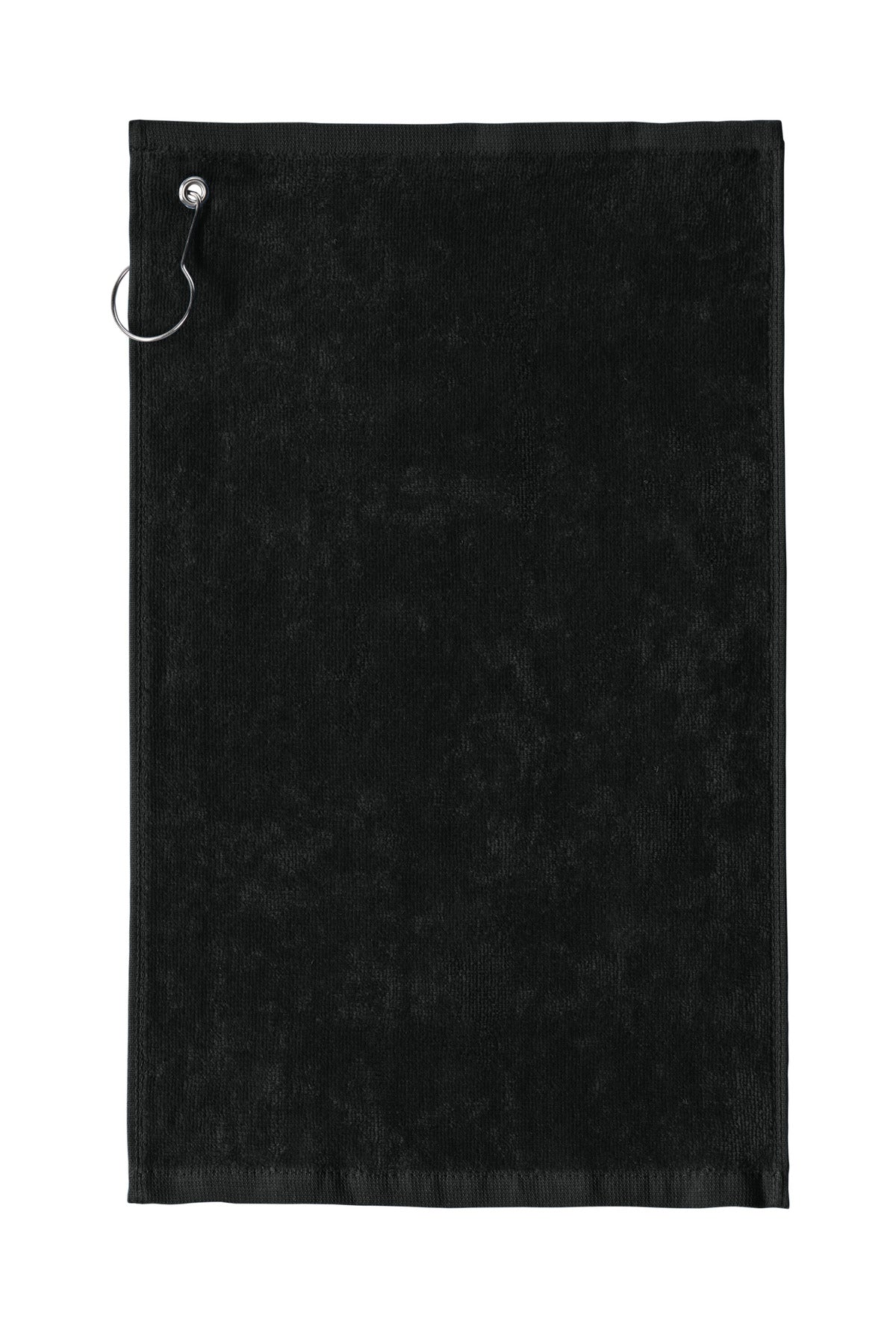 Port Authority  Grommeted Hemmed Towel PT400 in Black