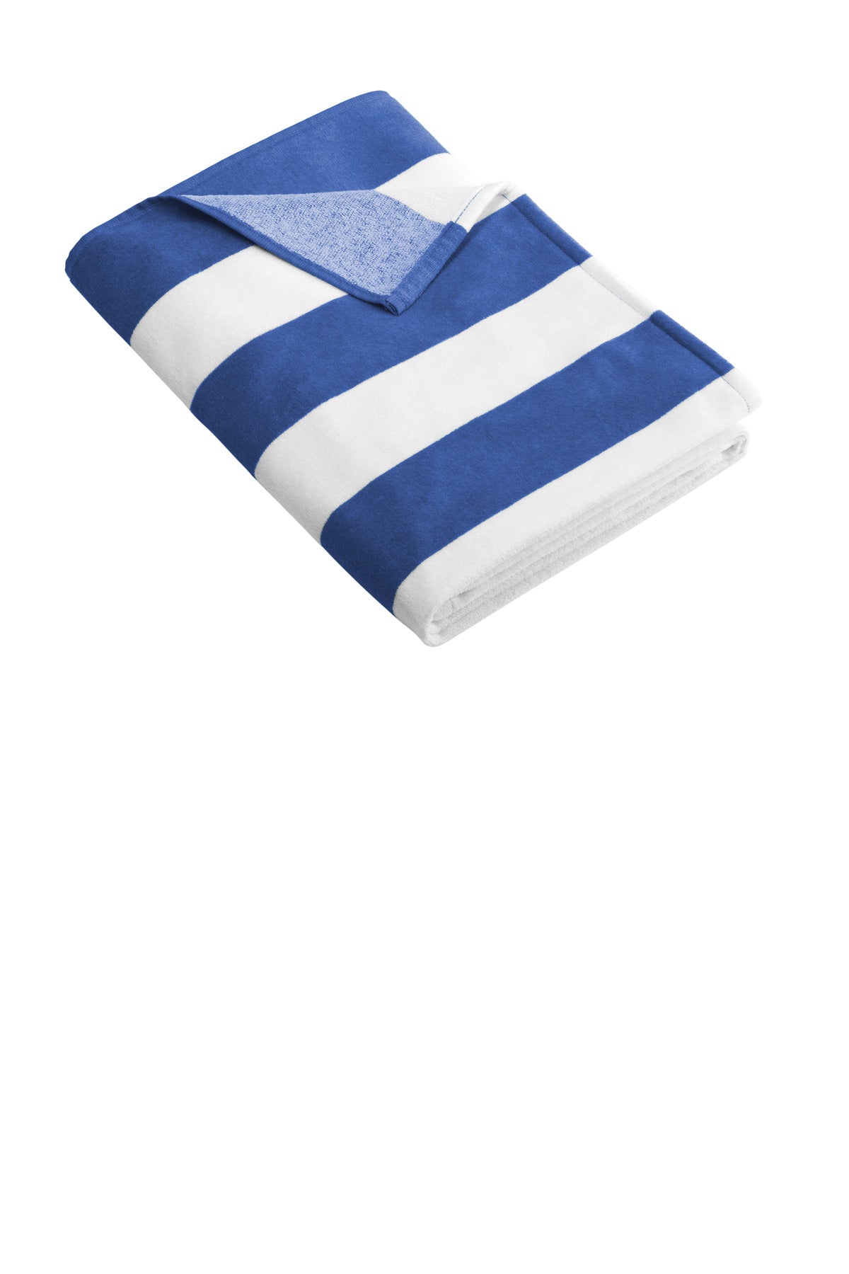 Port Authority Cabana Stripe Beach Towel. PT43 in Royal