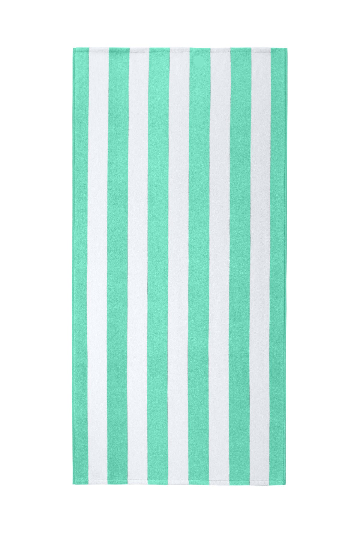 Port Authority  Value Cabana Stripe Beach Towel PT45 in Bright Seafoam