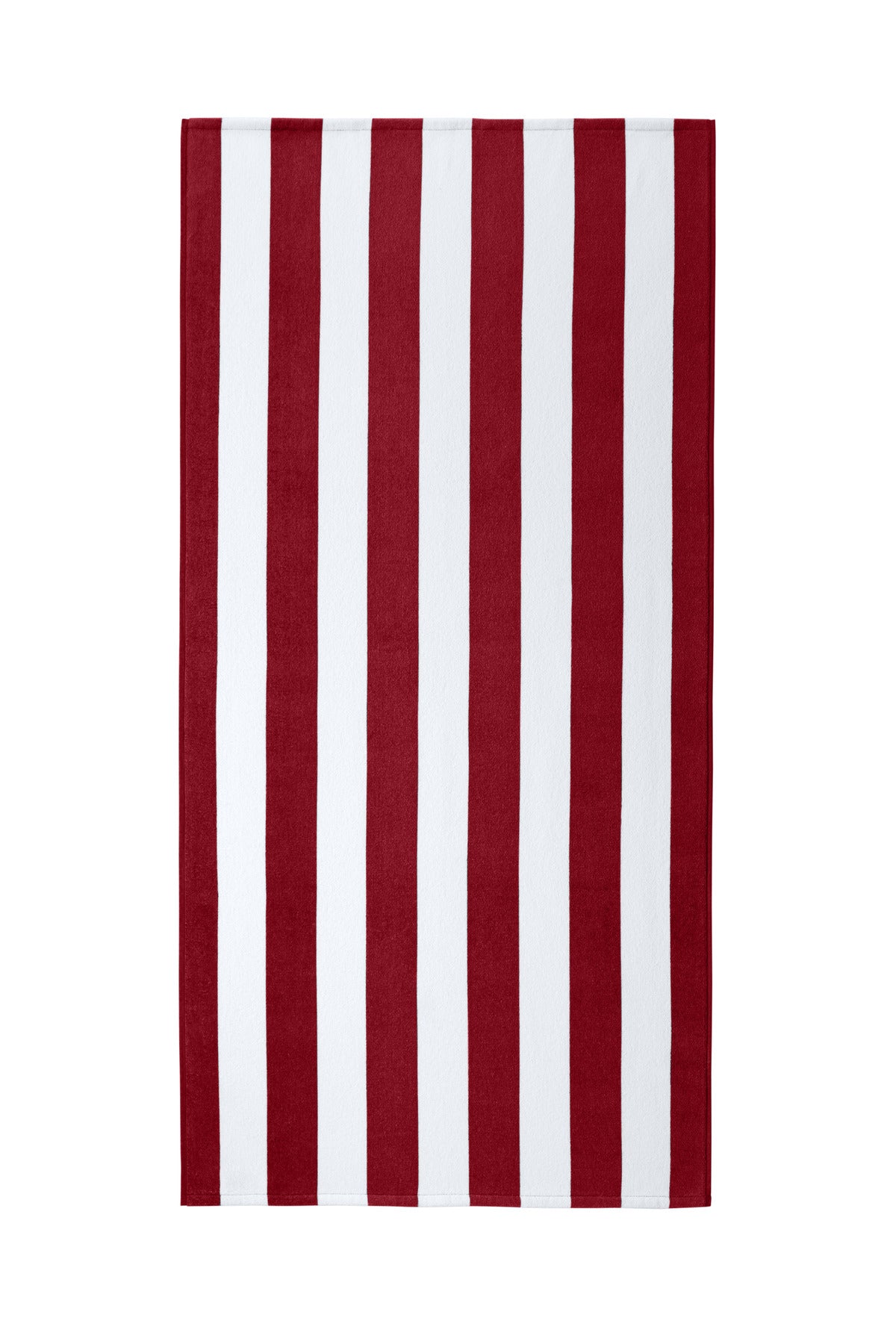 Port Authority  Value Cabana Stripe Beach Towel PT45 in Red