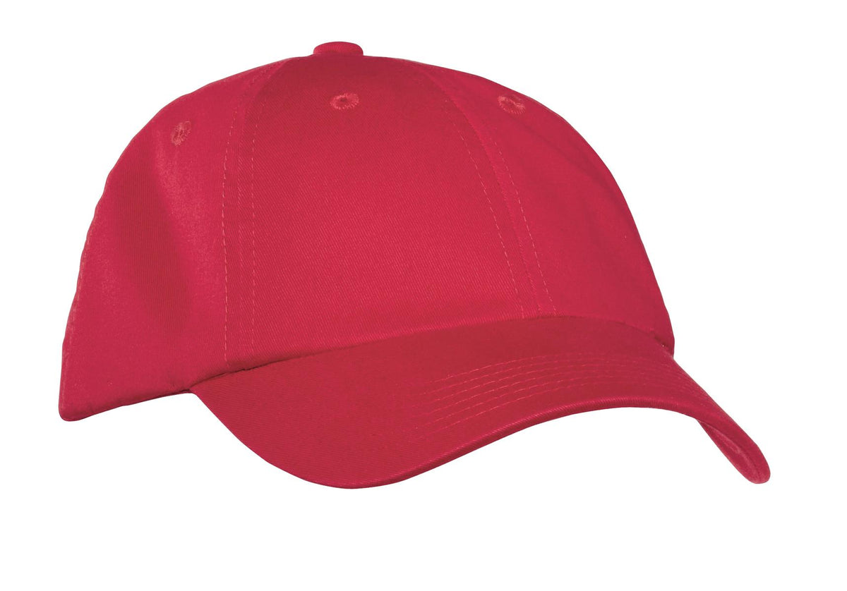 Port Authority Garment-Washed Cap.  PWU in Berry