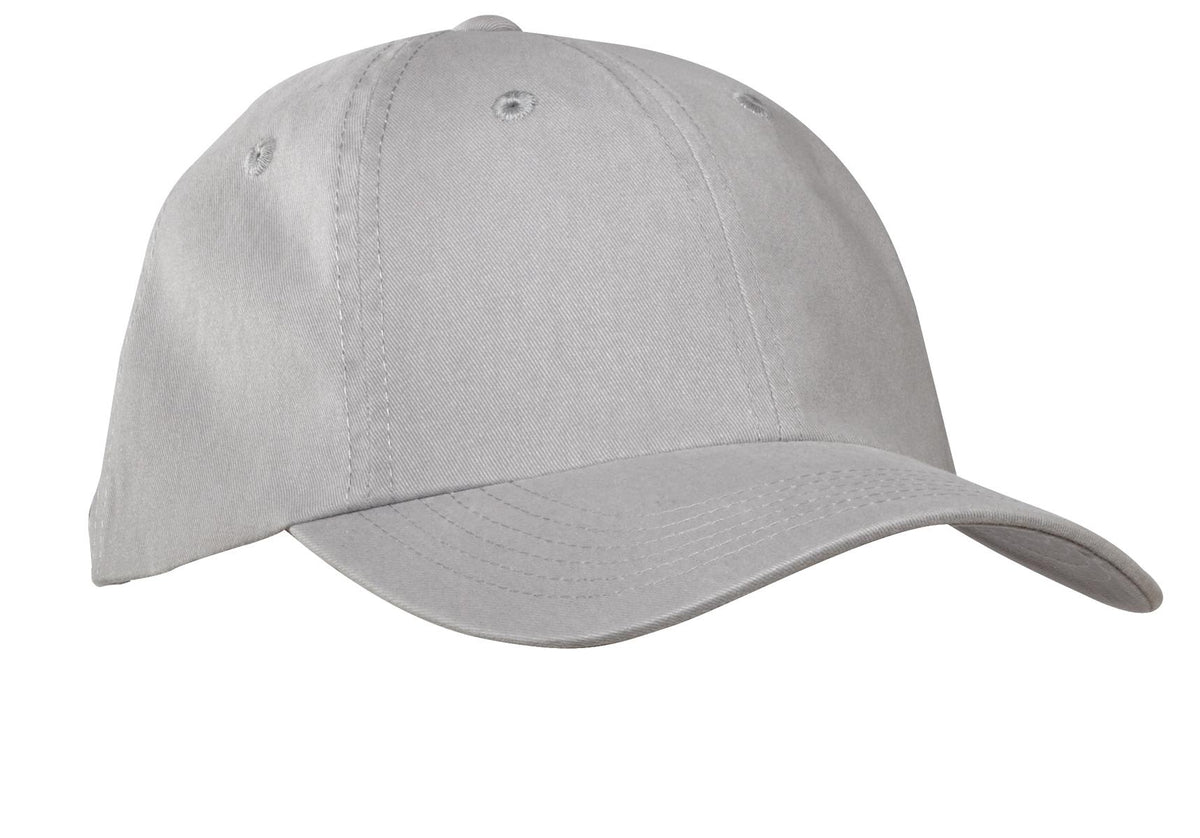 Port Authority Garment-Washed Cap.  PWU in Chrome