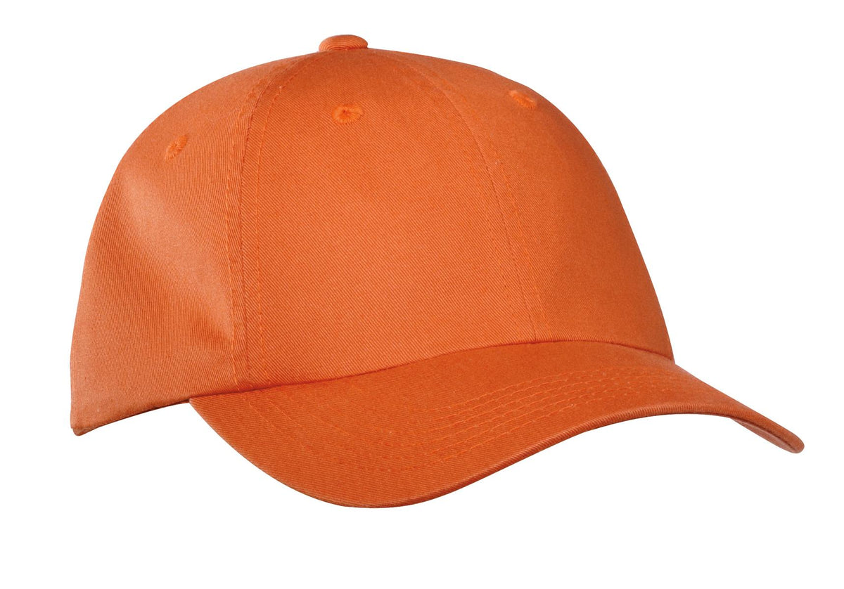 Port Authority Garment-Washed Cap.  PWU in Cooked Carrot